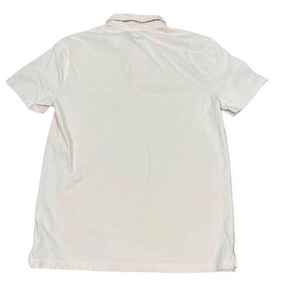 Vince Men's Light Pink Cotton Polo Collared 3 Button Short Sleeve Size Small - Picture 7 of 11